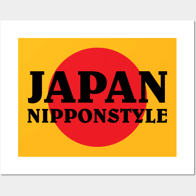 Japan Nippon Fan Shirt Birthday Gift Wall Art by KAOZ